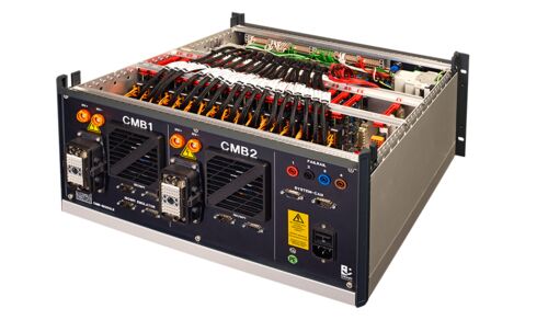 Test module for two BMS controllers. Bild: Emanuel Zifreund